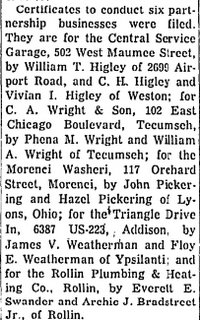 Tari-Ho Drive-In - Triangle Drive-In May 1956